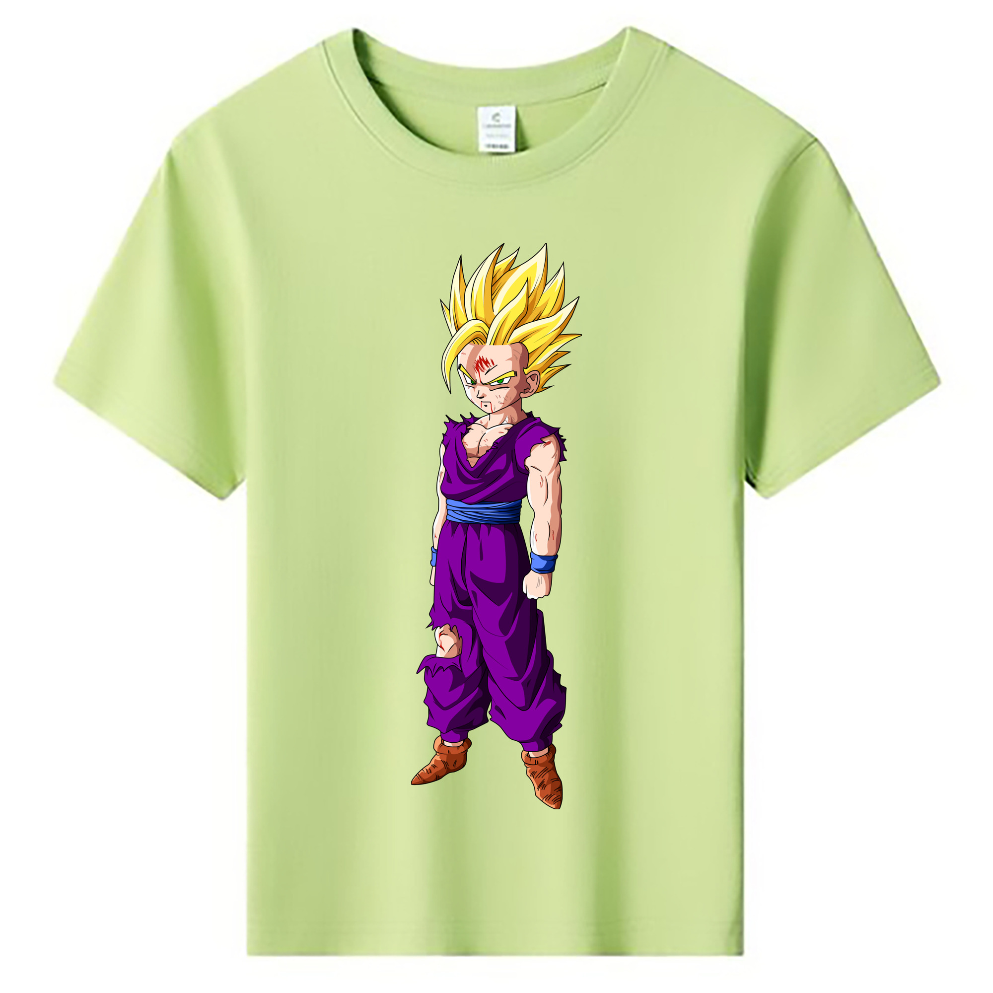 （画像用） ドラゴンボール 孫 悟飯（そんごはん）DRAGON BALL Son Gohan 綿100％キッズTシャツ（フロントプリント）